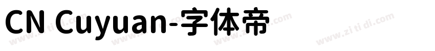 CN Cuyuan字体转换